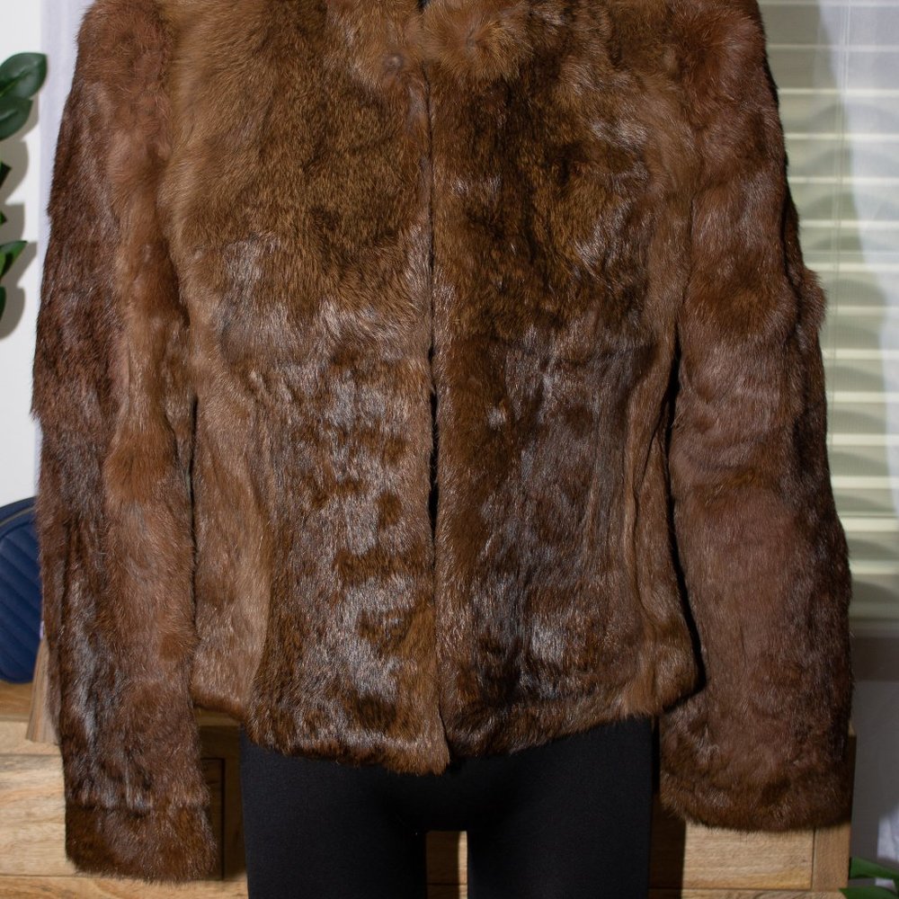 Vintage Rabbit Fur Coat - Picture 3 of 3